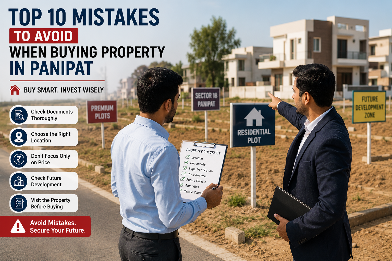 Top 10 Mistakes to Avoid When Buying Property in Panipat