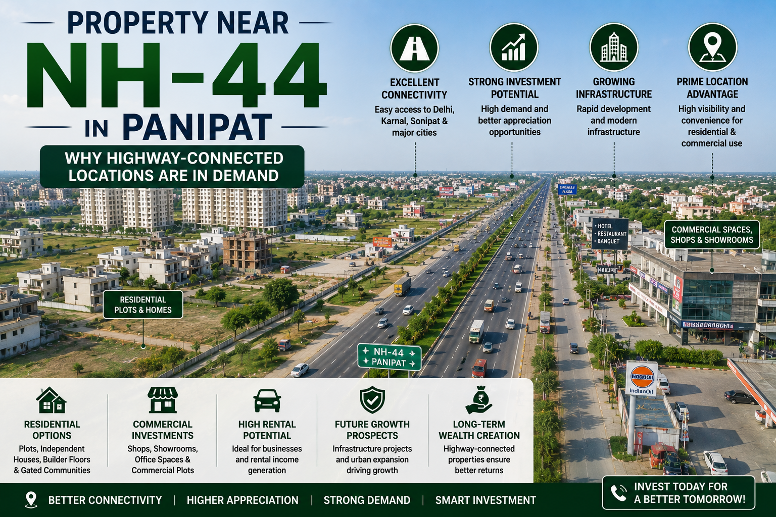 Property Near NH-44 in Panipat: Why Highway-Connected Locations Are in Demand